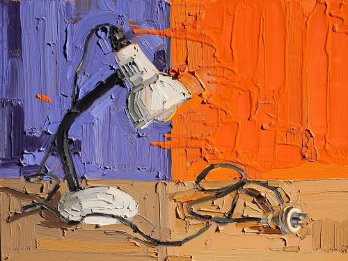 KATHRYN HAUG - Lamp with Orange Paint