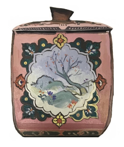 ELLEN NORRISH - Pink Ornate Tin