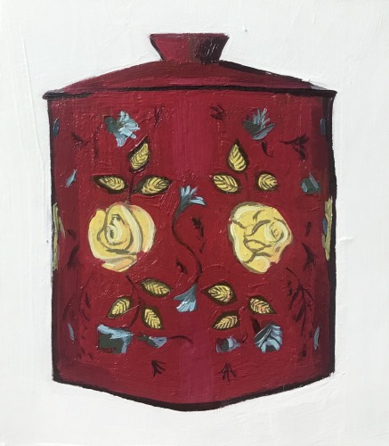 ELLEN NORRISH - Red Ornate Tin