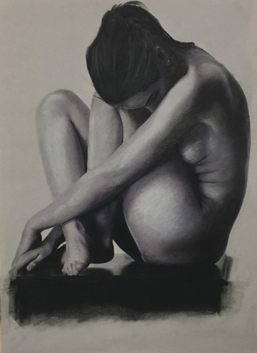 CHRISTOPHER MCCLELLAND - Charcoal drawing from life #1