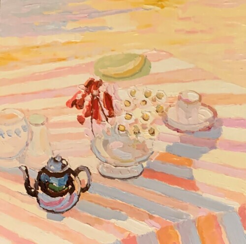 CHLOE TUPPER - Tea Service with Daisies and Teapot