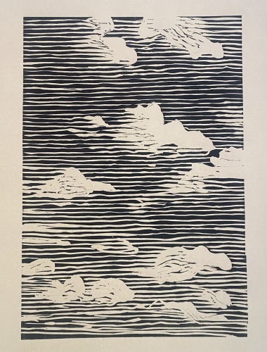 SHANA JAMES - Clouds (Homage to 17th Century Wood Engraving) 